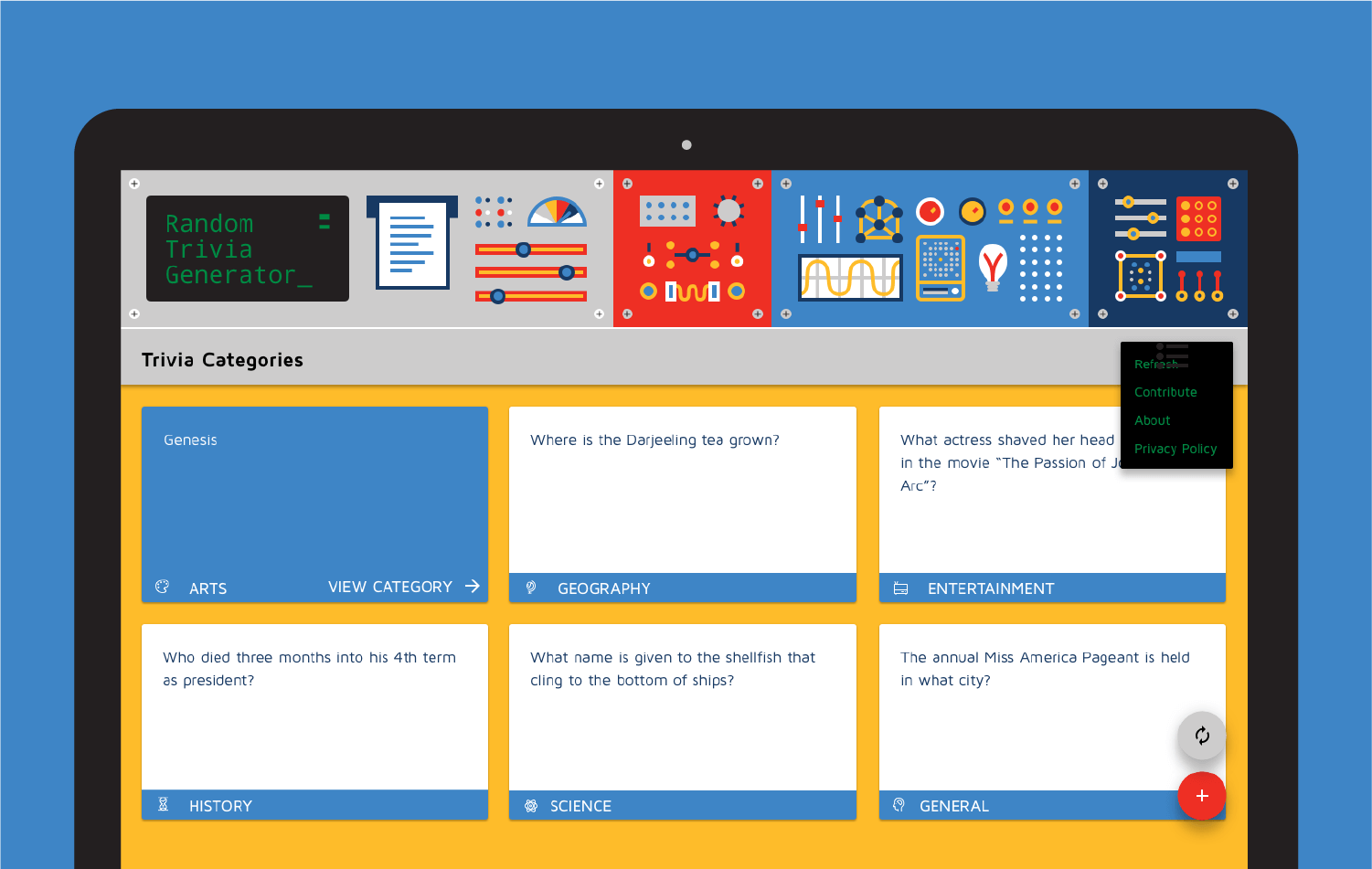 desktop answer card view